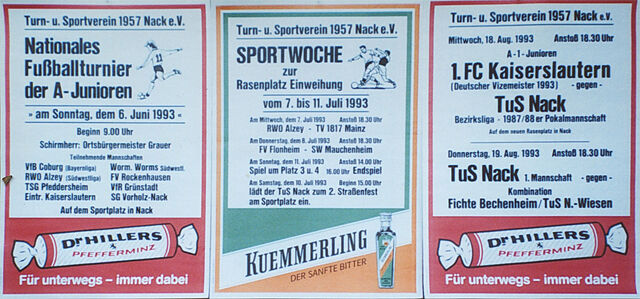 Plakete der TuS Sportwoche 1957